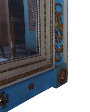 Pareja de espejos en madera policromada, tallada y dorada. España. Primera mitad siglo XIX