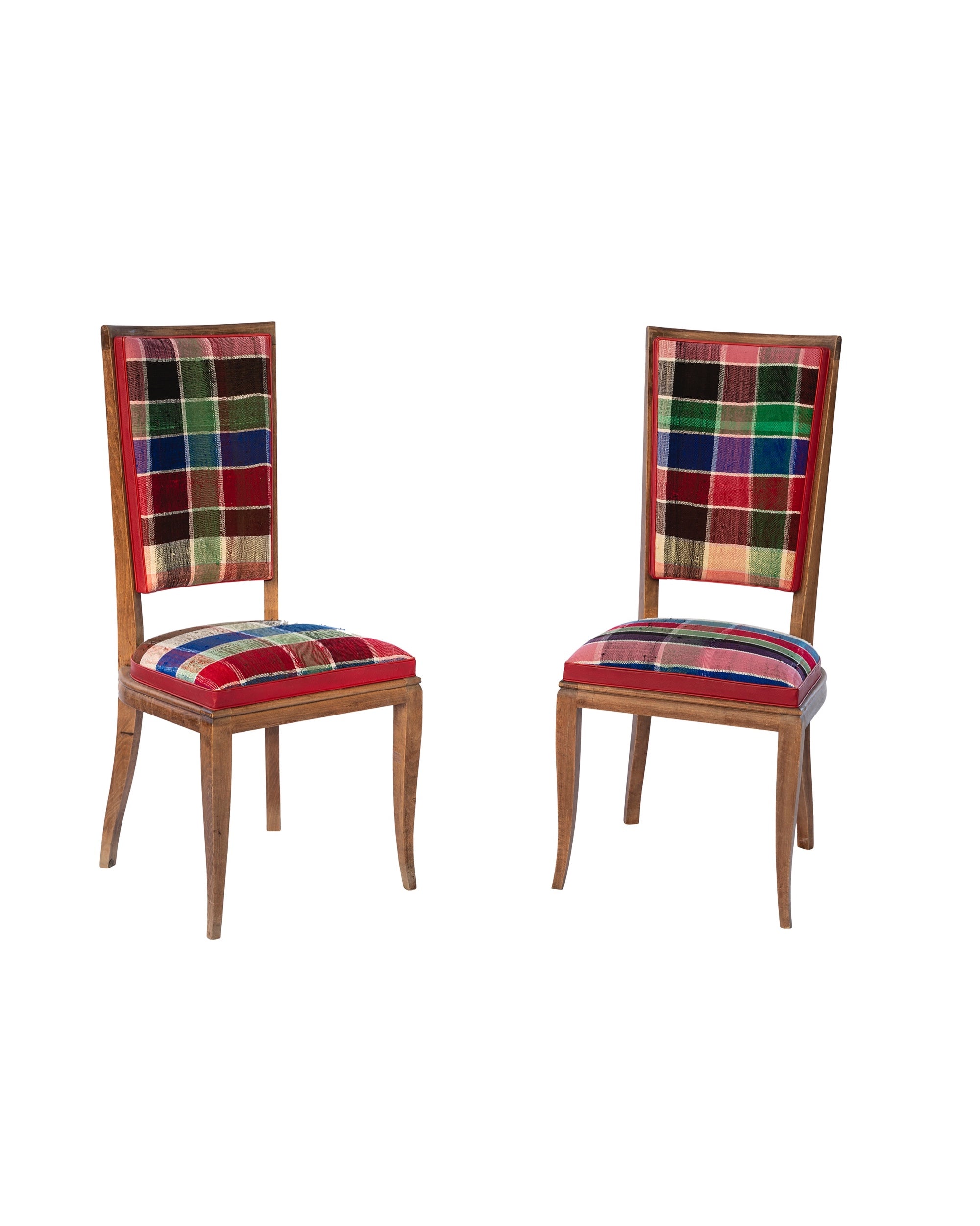 Paire de chaises tapissées. France, années 40