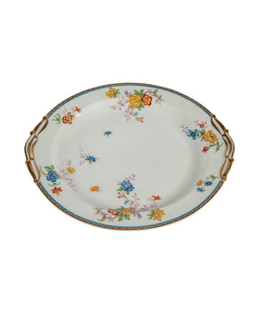 Vajilla de porcelana de Limoges Bernardaud & Cº con motivos florales. Sobre año 1947. 72 piezas
