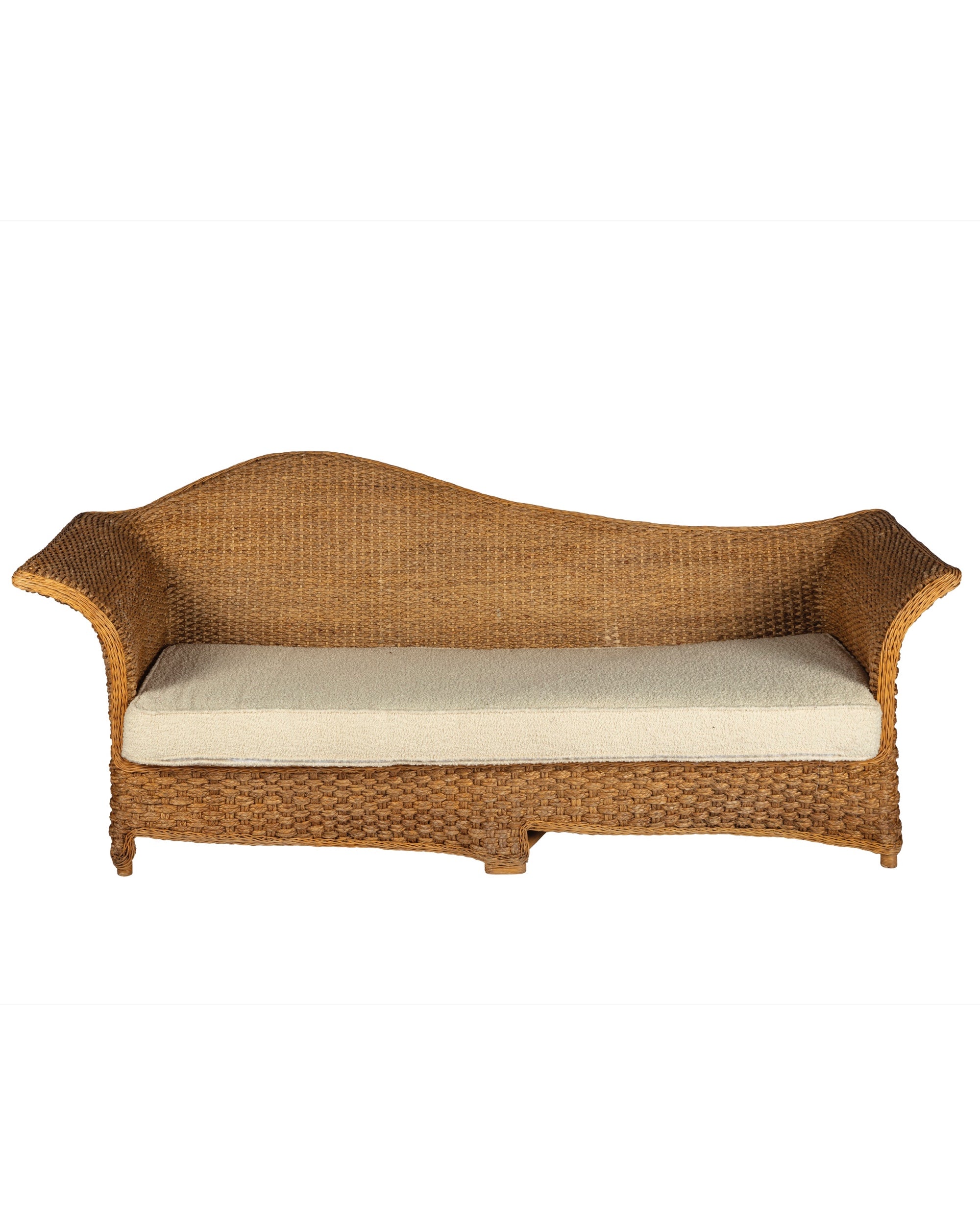 Rattan discount chaise longue