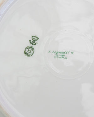 Vajilla de porcelana de Limoges. F. Legrand & Cie. 64 Piezas
