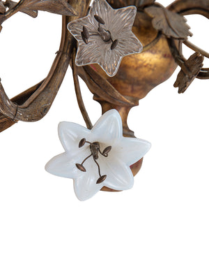 Pair of floral sconce. France. Beginning of the XIXth century