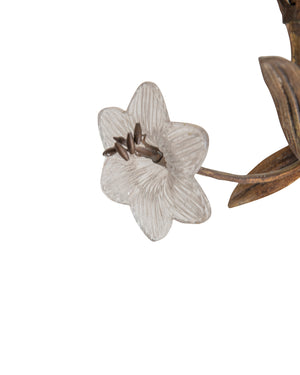 Pareja de apliques florales. Francia. Principios siglo XIX