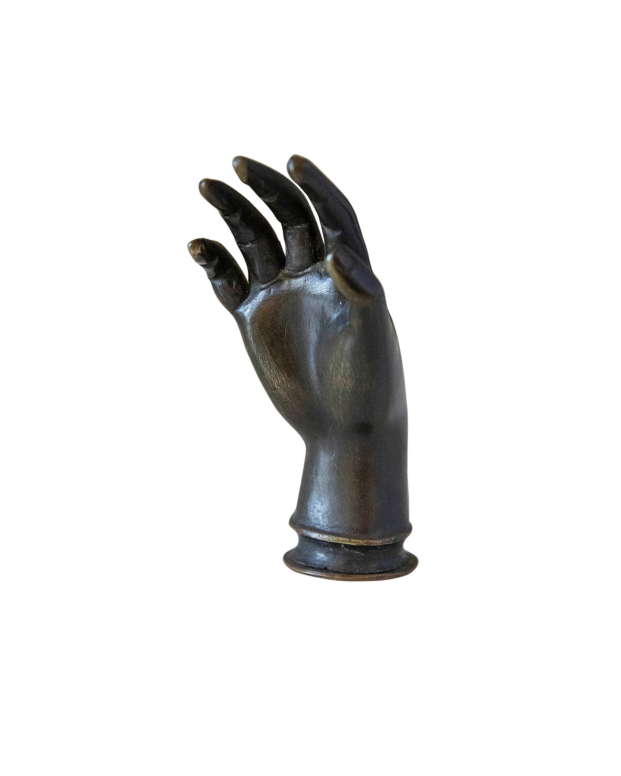 Decorative bronze hand