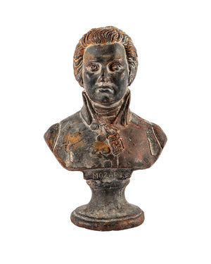 Patinated iron bust. France. XIXth century