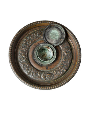 Chauferette de mano en bronce