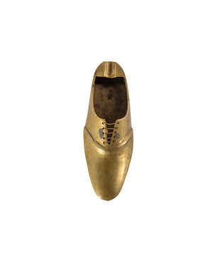 Brass ashtray in the shape of a shoe