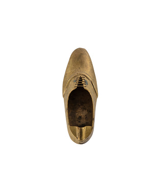 Brass ashtray in the shape of a shoe