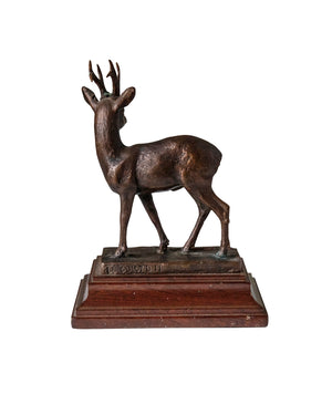 Bronze roe deer in neoclassical style 