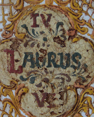 Jeu de trois fioles de pharmacie en cristal vénitien (Laurus - Cajeput - Cícuta). Final XIXème siècle - début du XXème siècle