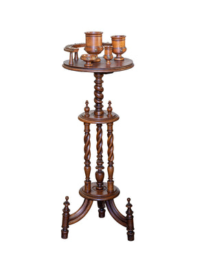 Table de fumeur de pipe en bois. XIXème siècle