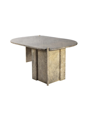 Coffee table made of grey marble. France. 20th century