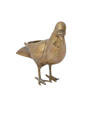 Paire de pigeons en bronze