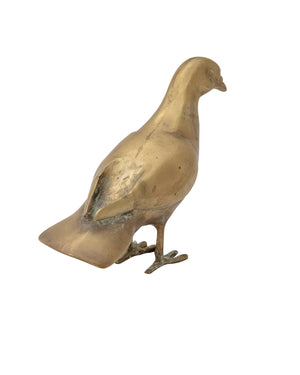 Pareja de palomas de bronce