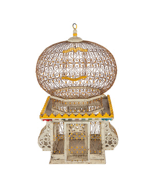 Indian-styled yellow birdcage