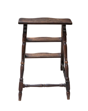 Small wooden library ladder