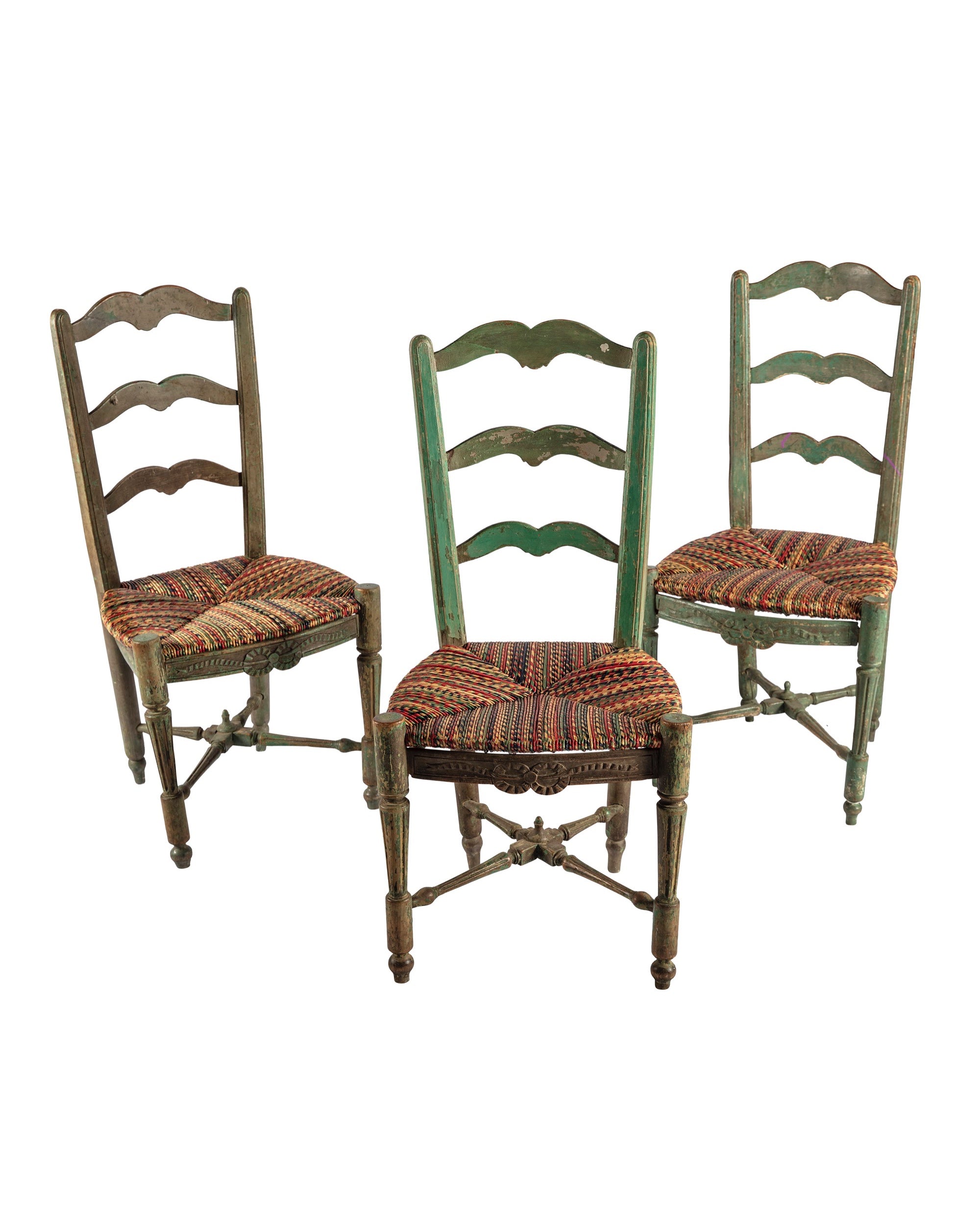 Ensemble de quatre chaises provençales, XVIIIème siècle